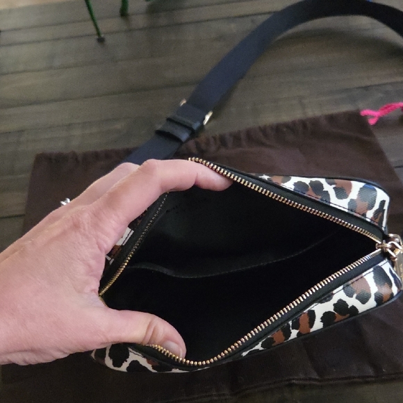 Kate Spade Brown and Black Animal Print Crossbody Bag - Picture 8 of 8